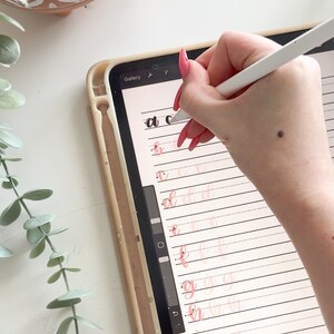 Hand Lettering Workbook Digital Download- learn to modern calligraphy brush lettering image 7