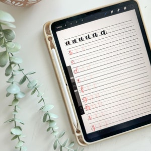 Hand Lettering Workbook Digital Download- learn to modern calligraphy brush lettering image 4