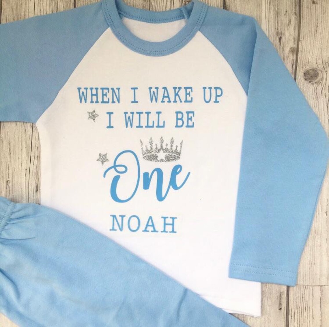 Personalised First birthday pjs When I Wake Up I will be One Etsy
