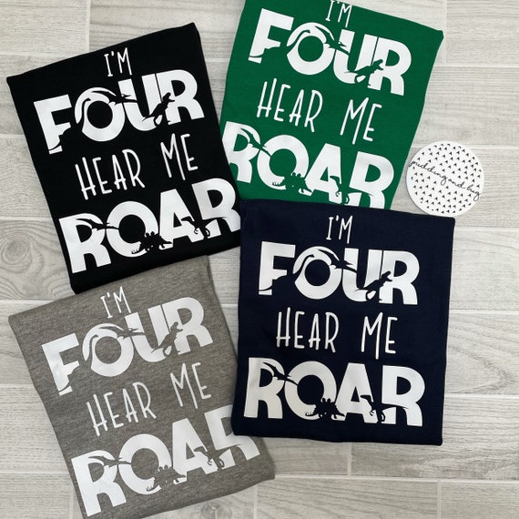 Kids I'm Four Hear Me Roar 4th Birthday Dinosaur Shirts Boy Kids I'm Four Hear Me Roar 4th Birthday Dinosaur Shirts Boy