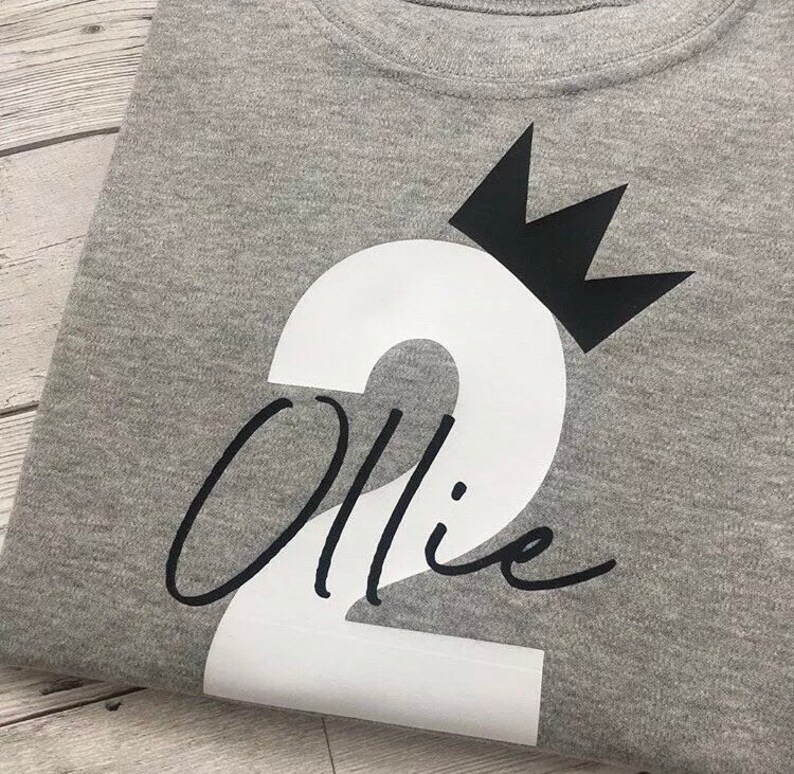 baby boys tshirt top Second outfit 2nd personalised birthday tee