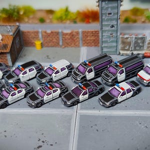 6mm Police Vehicles Set 1 - 1:265 Cars Battletech Micro Armor
