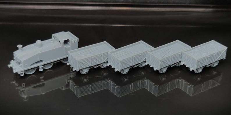 6mm Steam Train Set - Wargaming Scale Model Battletech Titanicus Micro ...
