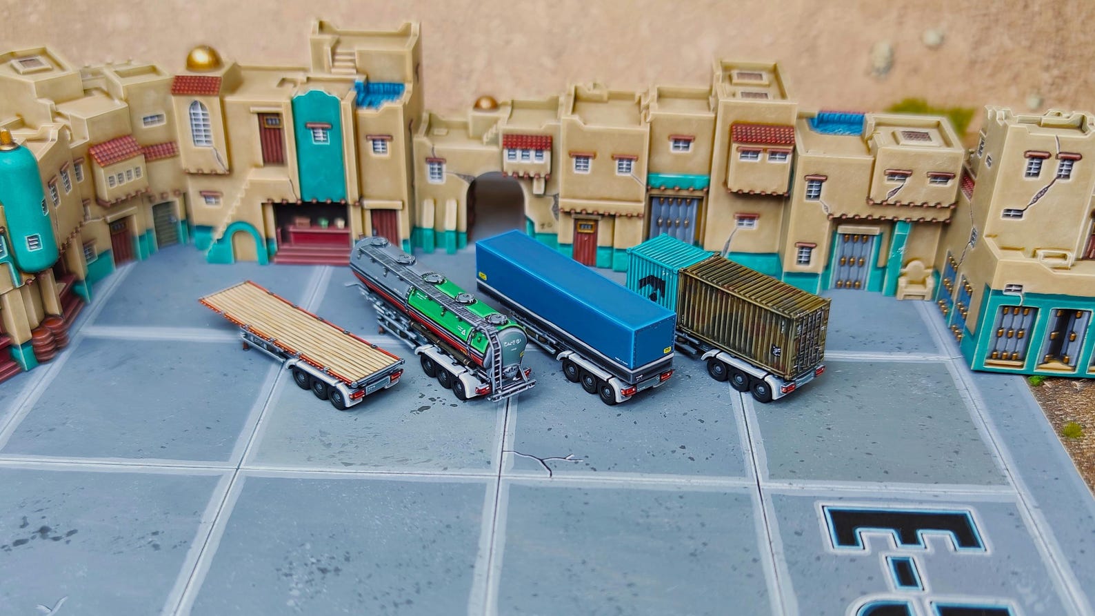 6mm Trucks and Trailers Vehicle Set - 1:265 Wargaming Scale Model Cars ...