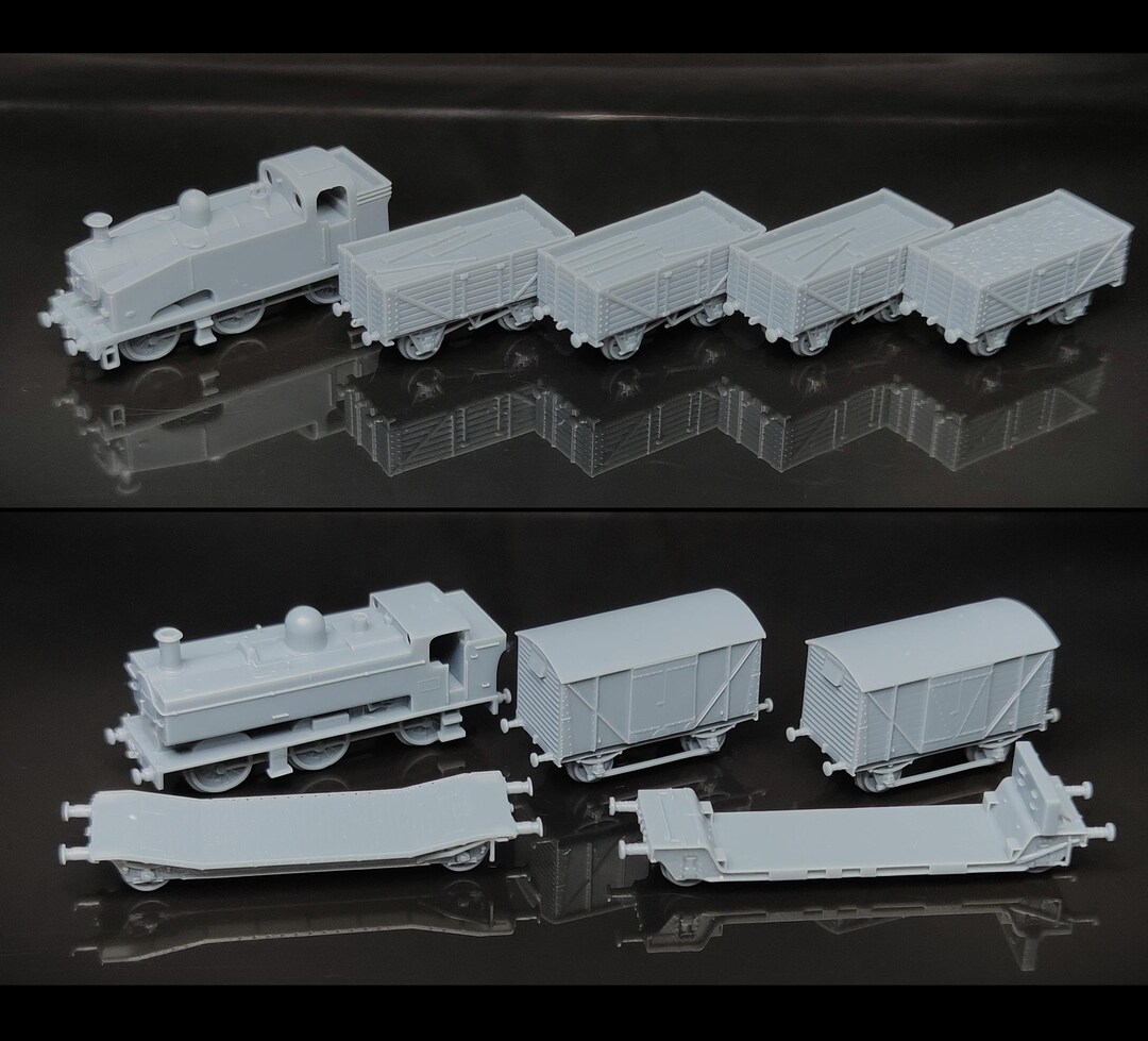 6mm Steam Train Set - Wargaming Scale Model Battletech Titanicus Micro ...