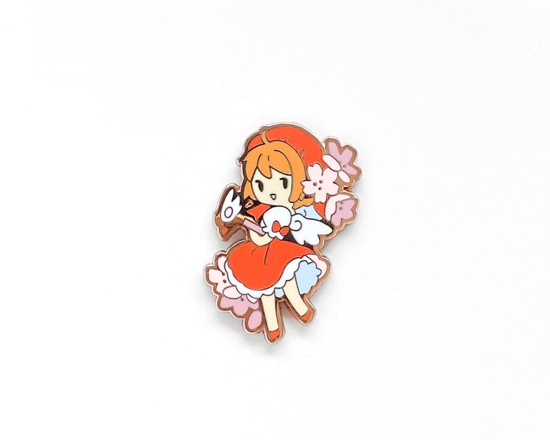 PREORDER Floral Magical Girl Enamel Pin