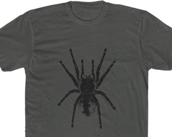Hairy Tarantula Spider Tee: Halloween Arachnid Cotton T-Shirt