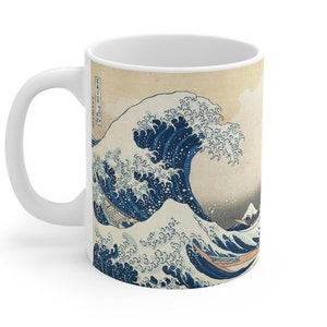 Tsunami Great Wave Off Kanagawa by Hokusai Art Coffee Mug