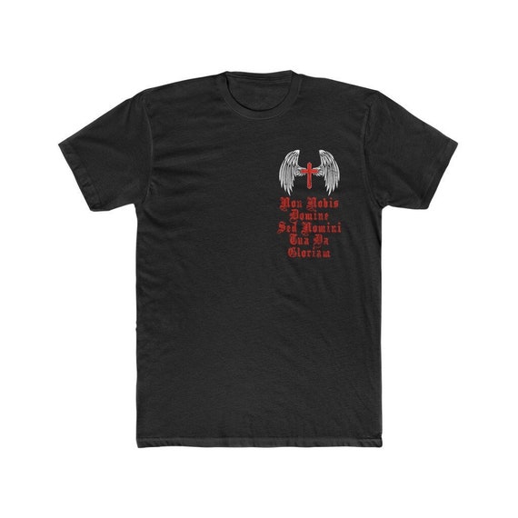 2 Sided Knights Templar Moral Code Design. Holy Cross Wings 