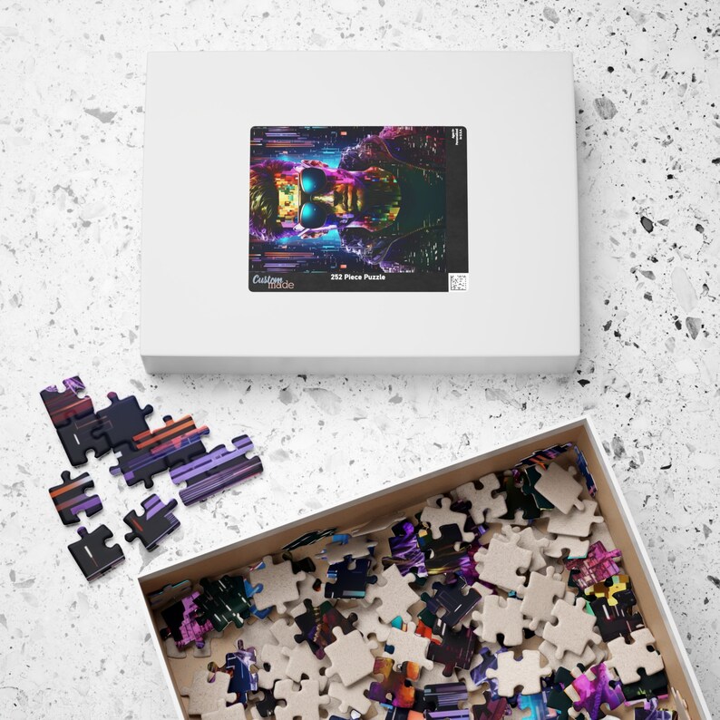 Cyberpunk Visionary Jigsaw Puzzle - Digital Art Portrait (110, 252, 520 ...