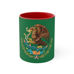 Mexico Flag Coffee Mug – Patriotic Mexican Eagle Cup – Mexican Heritage Gift for Proud Latinos