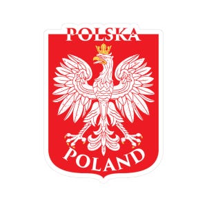 Poland Eagle Kiss-Cut Stickers | Proud Polish Heritage, Travel Accessories, Laptop Decor, Flag Pride, Gift for Poland Lovers, National