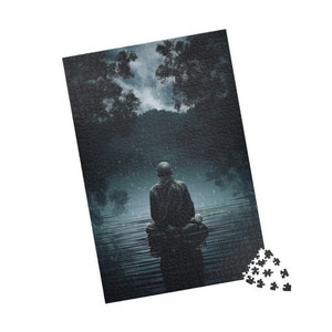 Meditating Monk Puzzle: Evening Reflection Pool (110-1014 Piece)