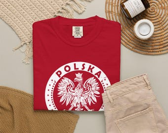 Polska Eagle Crest T-shirt | Poland Coat of Arms, Polish Emblem Tee