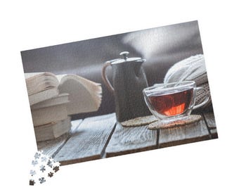 Cozy Tea Table Puzzle 520 Piece | Tea Set Jigsaw Puzzle