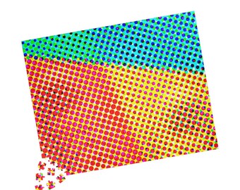 Pop Art Halftone Color Gradient Puzzle | 110 252 520 1014-piece