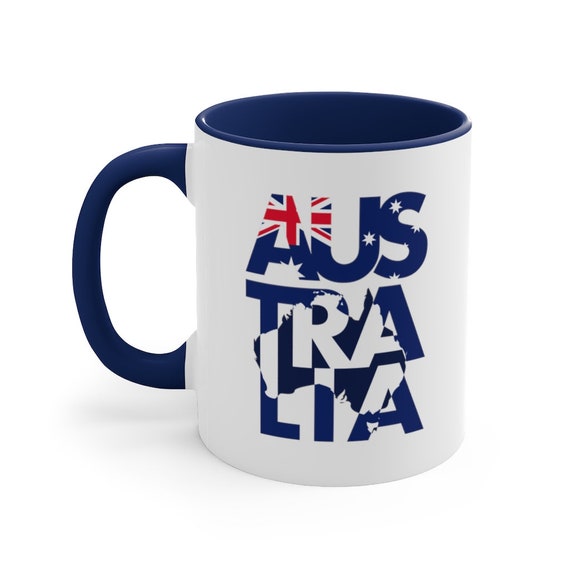 Australian Flag Patriotic Aussie Accent Coffee Mug, 11oz - Etsy