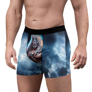 Zeus God of Thunder Power Metal Rocker Men&#39;s Boxer Briefs