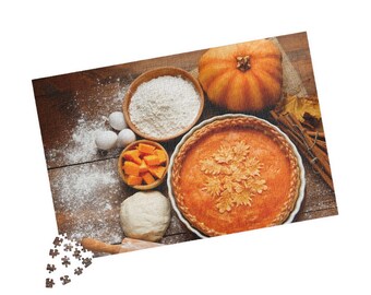 Homemade Pumpkin Pie American Baking Scene Puzzle