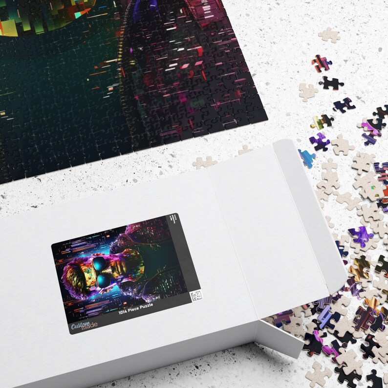 Cyberpunk Visionary Jigsaw Puzzle - Digital Art Portrait (110, 252, 520 ...