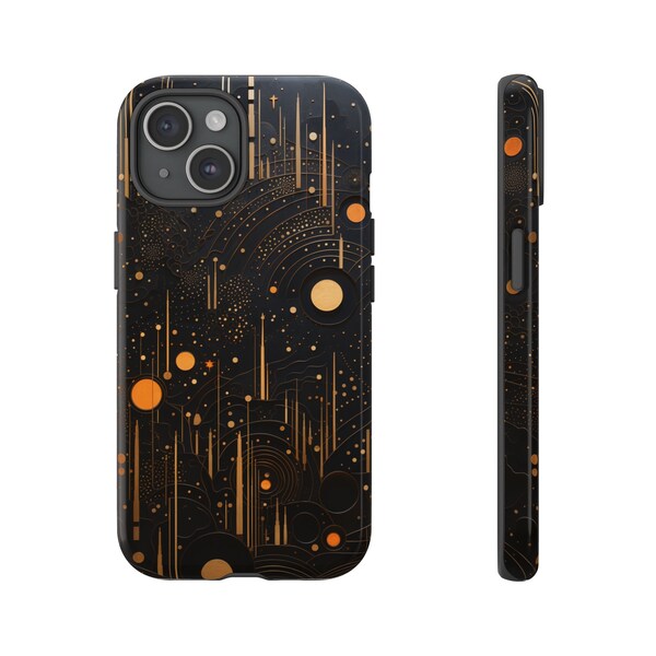 Cosmic Cadence - Meteor Shower Symphony Tough Phone Cases