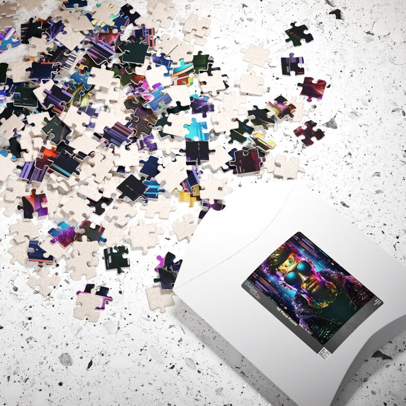 Cyberpunk Visionary Jigsaw Puzzle - Digital Art Portrait (110, 252, 520 ...