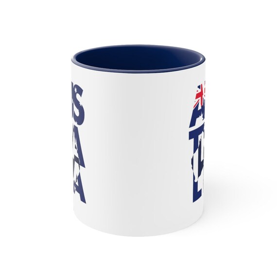 Australian Flag Patriotic Aussie Accent Coffee Mug, 11oz - Etsy
