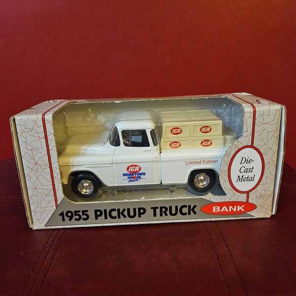 1955 ERTL Pickup Truck Bank In Box Diecast Bank