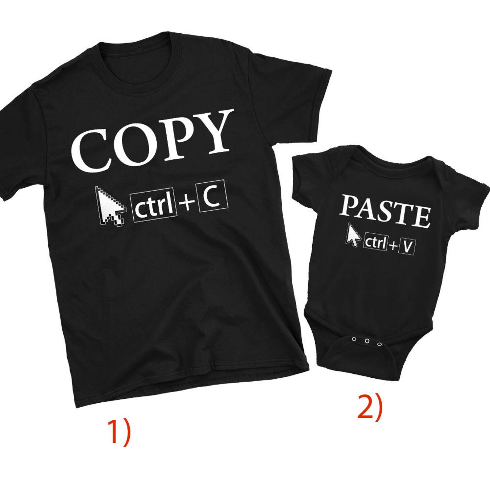 Copy & Paste: Cute Father and Son/ Mother and Daughter Matching T ...