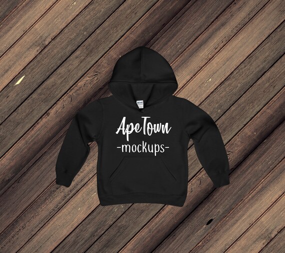 Download Black Gildan 18500b Toddler Hoodie Blank Mock Up - Iphone ...