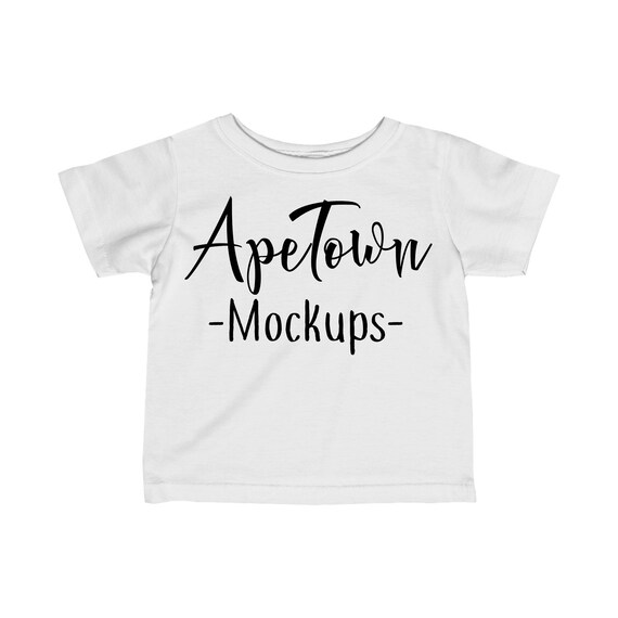 White Toddler Infant-Shirt Rabbit Skins Mock White Toddler Infant-Shirt Rabbit Skins Mock