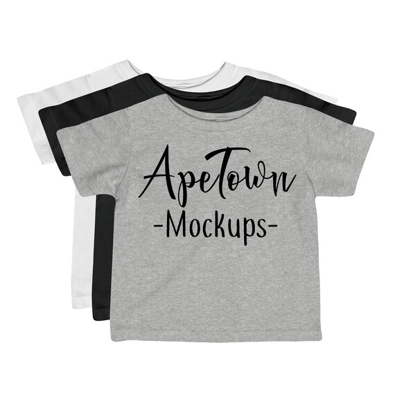 Grey White Black Stacked Toddler Shirt Rabbit Skins Grey White Black Stacked Toddler Shirt Rabbit Skins