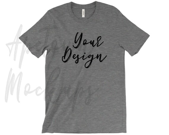 Bella  Canvas 3650 Deep Heather Speckled