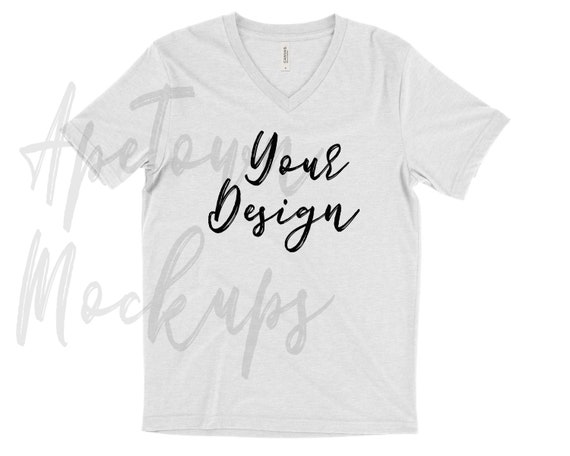 Vneck Bella Canvas 3415 White Blank Vneck Bella Canvas 3415 White Blank