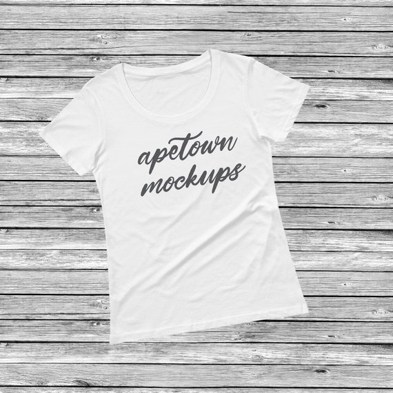 Download Blank White Short Sleeve Shirt Flat Lay Mock Up - Free T ...
