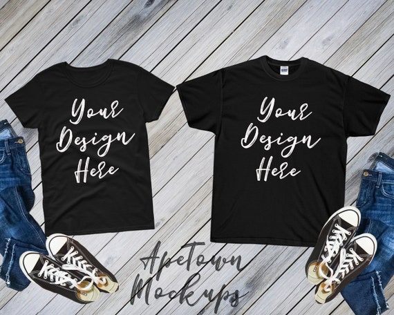 Download Free Couple Family Sibling Mockup Black Blank Short (PSD) - 58771+ Best Download PSD Mockup Tempalte