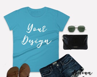 Download Shirt Mockup - Anvil 880 - Women's - Digital JPG Download ...