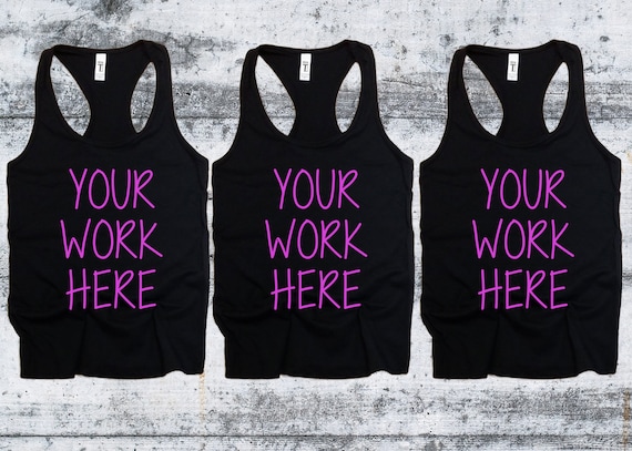 Black Set 1533 Next Level Ladies Racerback Tank |