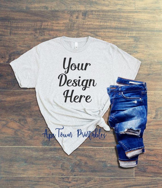 Digital Blank White T-Shirt Flat Lay Mockup Business