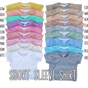 100% Polyester Youth Shirts, Child T-Shirts, Many Colors, Sublimation Shirt Blank, Colored Shirts for Sublimation