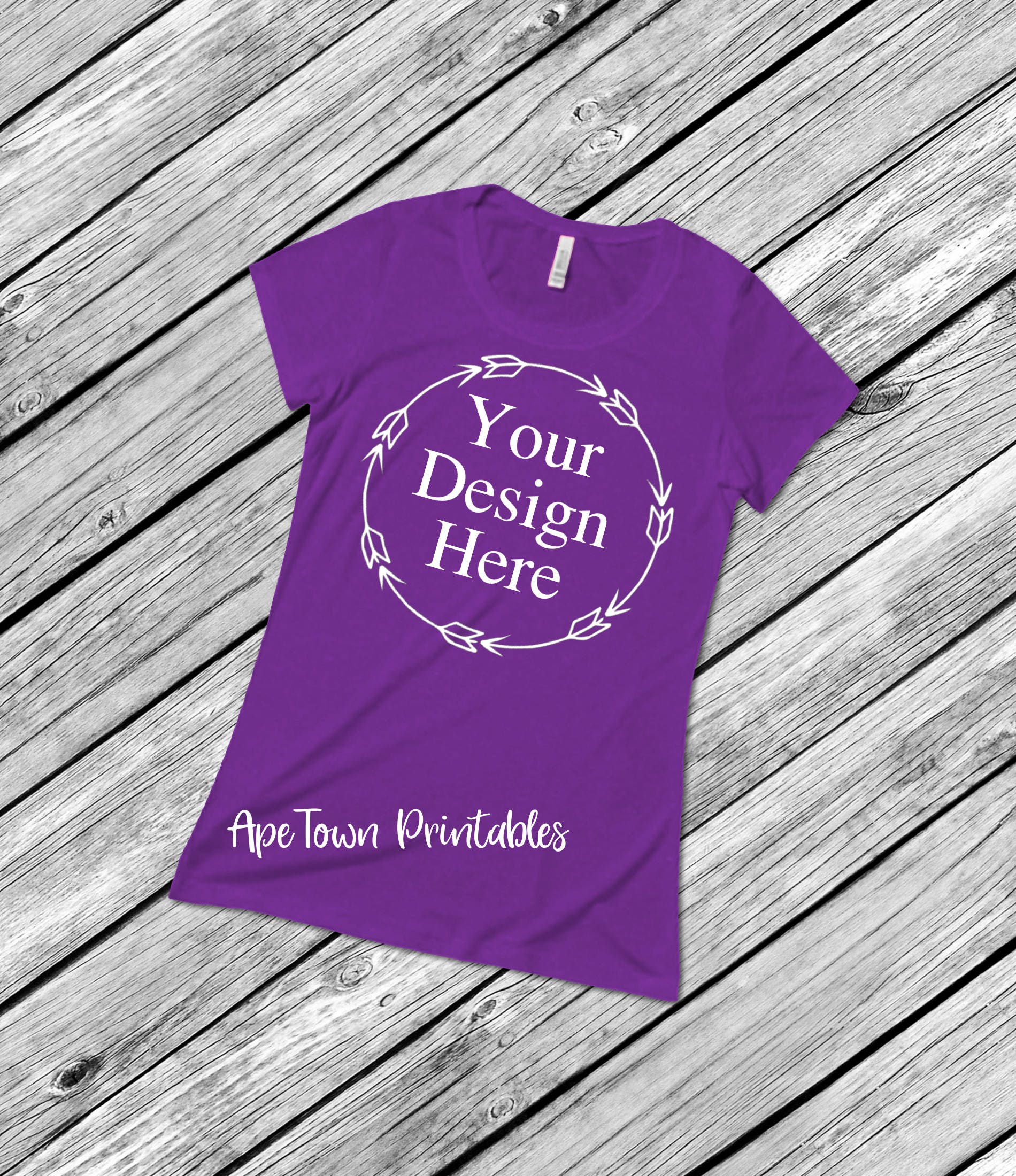 Download Purple T-Shirt Flat Lay Mockup Digital Clothing Mock up | Etsy