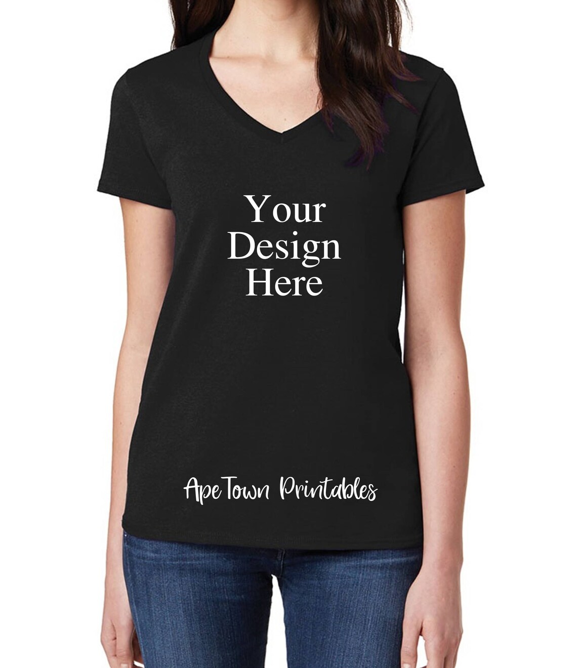 Download Blank Black T-Shirt Mockup Digital Clothing Mock up Shirt ...