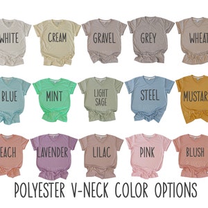 Blank V-Neck 100% Polyester, Adult Unisex Sizing, Many Colors, Sublimation Shirt Blank