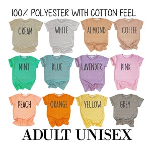 100% Polyester Adult Unisex Short Sleeve T-Shirts - Many Colors