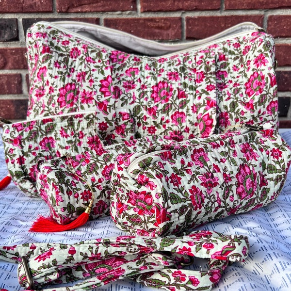 Quilted Duffel Bag Etsy