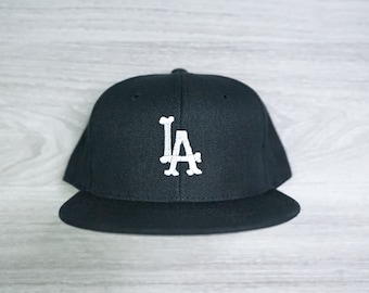 LOS ANGELES LA Bones Concept Black Snapback