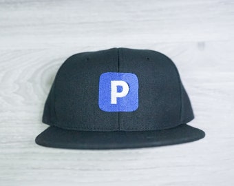Pushing P Azul Negro Snapback