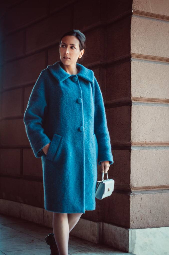 A Beautiful Loose Fitting Drop Shoulder Single Breasted Martingale