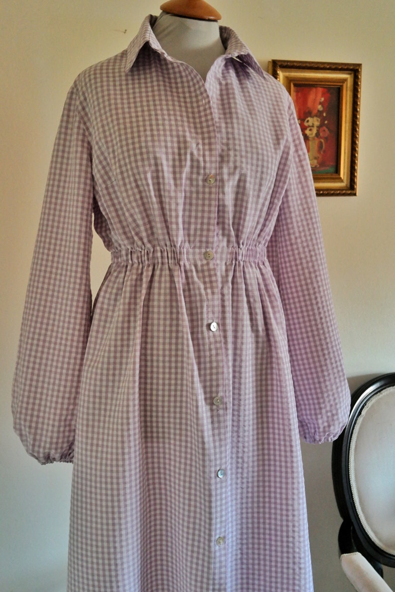 COTTON GINGHAM DRESS