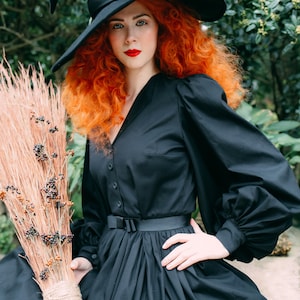An amazing Victorian inspired bishop sleeves dress. Handmade to measure